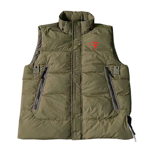 Chaqueta acolchada ligera personalizada de Invierno Azul Marino para hombre, chaqueta acolchada transpirable ligera a la moda al por mayor - Product Image 3