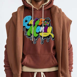 Sudaderas con Bordado Chenille para Hombre, Diseño Nuevo y Económico, Calidad Superior, Logotipo/Colores Personalizados - Product Image 6