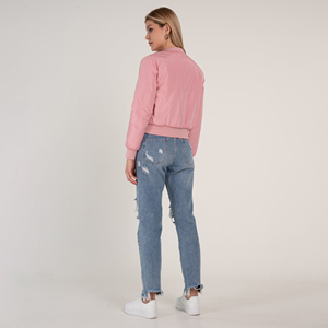 Veste bomber d'hiver respirante de haute qualité pour femmes 2025 Vente en gros Vêtements d'extérieur tendance avec fermeture éclair Options de tailles plus grandes - Product Image 5