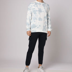 Venta al por mayor Casual Streetwear sudadera hombres OEM calidad peso pesado sudadera poliéster algodón liso Casual pulóver sudadera - Product Image 3