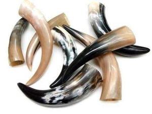 Corne à boire viking sculptée à la main en corne de buffle authentique, cadeau de mariage, vente en gros en Inde, corne à boire viking - Product Image 2