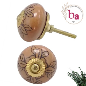 Boutons en céramique de conception moderne faits à la main finition or poignées et poignées d'armoire de tiroir pour armoire cuisine et chambre CK 611 - Product Image 1