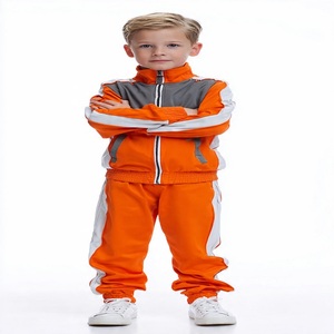 ชุดเสื้อผ้าเด็ก2ชิ้นสำหรับชุดนักเรียนระดับประถมศึกษาชุดสูทลำลองแบบทึบ100% โพลีเอสเตอร์ออกแบบโลโก้ได้ตามต้องการ - Product Image 5