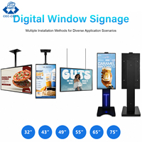 Écran d'affichage numérique ZDHQ Slim à montage au plafond pour la publicité et la promotion en vitrine de magasin