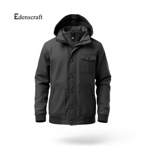 Veste d'hiver pour homme en toile durable, coupe-vent, imperméable, respirante, caractéristiques pour le confort par temps froid en extérieur - Product Image 6