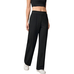 Pantalon de survêtement taille haute pour homme et femme, survêtement essentiel pour le streetwear, entraînement en plein air, fitness, pantalon plat confortable à l'avant - Product Image 1