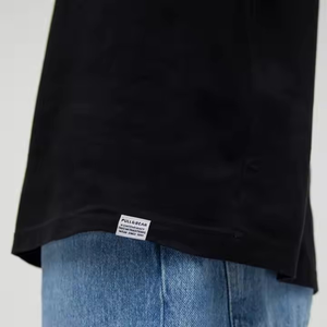 Camiseta informal de algodón para hombre, ropa de calle de verano transpirable de alta calidad, estampado de logotipo personalizado de gran tamaño, tela de 180 gramos OEM disponible - Product Image 4