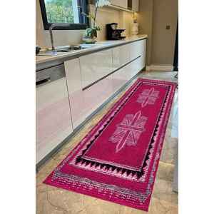 Tapis imprimé à motifs géométriques, décoration moderne de style farmhouse, tapis coloré, tapis fin non tissé - Product Image 5