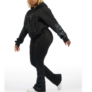 Conjunto Deportivo para Mujer, Estilo sin Capucha, Cómodo y Transpirable, para Gimnasio, Entrenamiento, Running y Fitness - Product Image 3