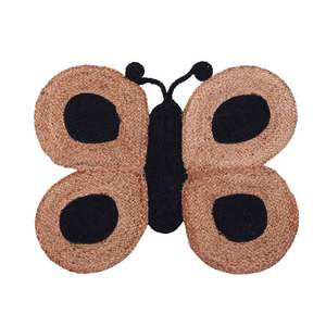 Alfombra de yute empenachada a mano de tamaño personalizado, respetuosa con el medio ambiente, fabricante indio de lujo, alfombras bordadas de fábrica, algodón al por mayor - Product Image 1