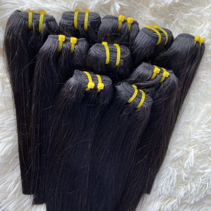 Extensiones de Cabello Remy Ondulado Indio de Color Claro al por Mayor, Tejido de Doble Trama a Máquina, Listas para Permanente, Puntas de Una Sola Capa - Product Image 1