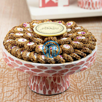Support de luxe pour gâteaux au chocolat en perles de mère de qualité supérieure fabriqué au Vietnam pour les occasions de mariage du Ramadan