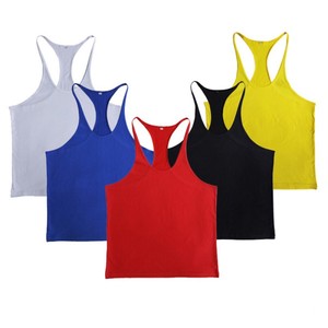 Men's 100% Breathable Cotton Tank <b>Top</b> Gym <b>Sleeveless</b> Fitness Stringer Muscle Singlet Solid Printed for Bodybuilding & Running - Product Image 1
