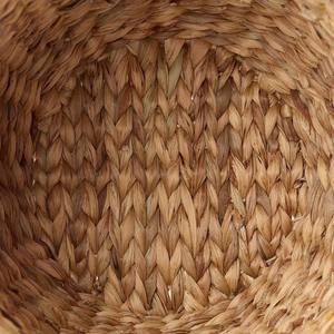 Panier floral en jacinthe d'eau, panier de rangement fait à la main, vente en gros, écologique, fabriqué au Vietnam - Product Image 4