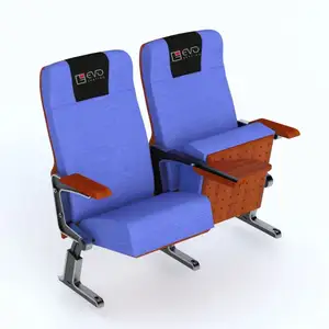 热卖礼堂椅子EVO8604TA客户影院座椅家庭电影定制塑料织物影院座椅