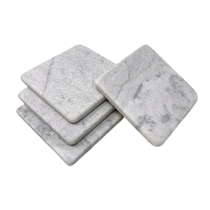 Ensemble de sous-verres modernes hexagonaux en pierre naturelle noire Tapis de table à manger décoratif géométrique Amélioration de la cuisine - Product Image 5