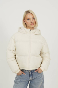 เสื้อแจ็คเก็ตพัฟเฟอร์ผ้าแคนวาสถักแบบระบายอากาศ สีตัดกันตามสั่ง ซิปแบบรูด มีซับใน เหมาะสำหรับกิจกรรมกลางแจ้งในฤดูหนาว - Product Image 4