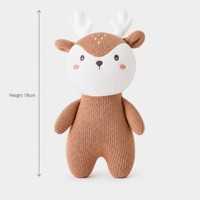 Peluche personnalisée tricotée sur mesure CE CPC, jouet en peluche au crochet personnalisé, éléphant, panda, lapin 18cm, OEM ODM, logo personnalisé