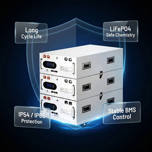 Sistema Híbrido de Almacenamiento de Energía Escalable de 51.2V 200kWh 40kWh, Montado en Rack, LiFePO4, Conexión a Red/Aislada, IP65 para Exteriores, IP54 para Interiores - Product Image 3