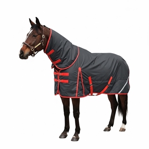 Tapis de participation équitation tapis de cheval stable feuille de mouche de cheval couvertures imperméables avec bande de ventre tapis léger pour la Protection d'été - Product Image 1