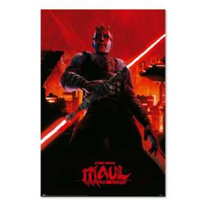 Póster de Star Wars de estilo moderno, Darth Maul Shadow Lord, arte de pared en papel de 61x91,5 cm - Product Image 1