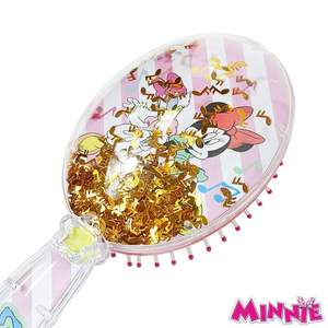 Brosse démêlante pour enfants, design amusant Minnie, douce pour les cheveux secs et mouillés, idéale pour les enfants de 3 ans et plus, rend le soin des cheveux agréable. - Product Image 1