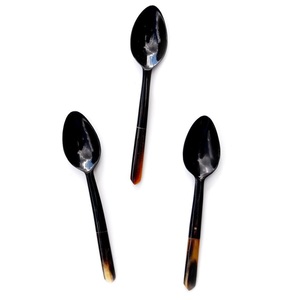 Cuchara de cuerno de buey de búfalo de origen ético, cuchara de café de cocina de estilo indio con espejo, cubiertos para una vida sostenible para obsequios - Product Image 6