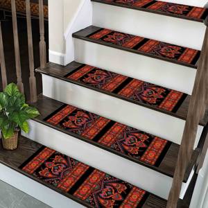 Tapis imprimé : Moderne, ethnique, Navajo, géométrique, couloir, fin, intérieur, personnalisé, avec poils doux - Product Image 4