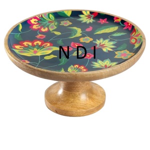 Vajilla de Hotel, accesorios de decoración, fiestas de boda, soporte para servidor de pasteles, diseño hecho a mano, soporte para pastel de taza de madera - Product Image 1