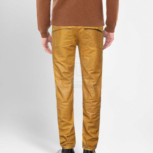 Pantalon en cuir pour homme de qualité supérieure, léger, respirant, avec une finition lisse, parfait pour les occasions décontractées et les soirées - Product Image 3
