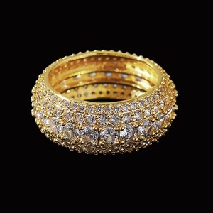 IGI Certified VVS Moissanite Diamond <b>Ring</b> Luxury Engagement Wedding <b>Ring</b> with Iced Brilliant Cut for Women <b>Men</b> for Anniversary - Product Image 4