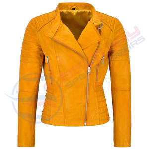 Mode dame lavé professionnel fabriqué en usine 2024 vestes vertes en cuir de haute qualité pour dames nouveau Style femmes hiver - Product Image 1