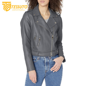 Manteaux d'hiver pour femmes Manteau épais en peau de mouton véritable Veste en cuir pour femmes Veste d'aviateur Vestes en cuir de mouton pour femmes - Product Image 5