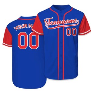 Baseball Jersey for Men Button Team Uniform Breathable Lightweight Athletic Tournament Sports 100% Polyester Windproof - Product Image 1