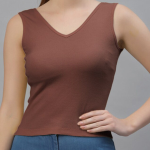 Débardeurs de luxe pour femmes OEM Premium coton doux respirant élégant hauts sans manches pour marques de mode commandes en gros - Product Image 1