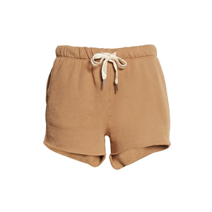 Pantalones Cortos Casuales para Mujer, Personalizados, Cortos, Sólidos, Holgados, con Cordón Ajustable, Cintura Elástica, Pantalones Cortos Deportivos de Yoga, Tejido de Punto de Algodón de Calidad - Product Image 1