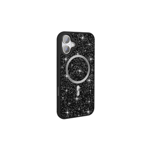 Étui en silicone mosaïque de diamants de luxe pour iPhone 16 Pro compatible MagSafe, coque de protection électro-plaquée Ins A55 13 Pro Max 5G - Product Image 2