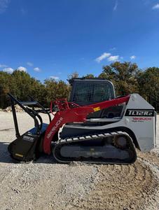 Free Shipping TAKEUCHI TL12R2 112hp Skid <b>Steer</b> Loader CE EPA Approved Crawler Loader With Forest Mulcher Attachment - Product Image 2