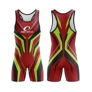 Singletes de Lucha Libre sin Mangas para Hombre, Spandex/Poliéster Elástico, Impresión Personalizada, Corte Automatizado, Servicio OEM - Product Image 1