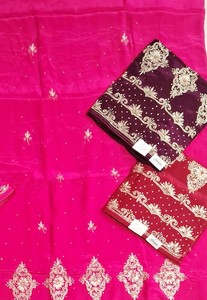 Designer moderne non cousu brodé à la main beau travail de fond de Chionan costumes de fête de style traditionnel indien à la mode - Product Image 2