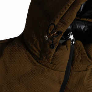 Chaqueta Acolchada de Lona con Capucha para Hombre, Impresión OEM, Logotipo Personalizado en la Parte Delantera, Chaqueta Casual de Invierno con Bolsillos y Servicio OEM - Product Image 5