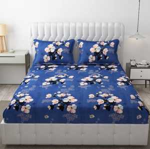Juego de sábanas de algodón de calidad con estilo, 3 uds., estampado Floral sólido, estilo clásico, cómodo e ideal para regalar - Product Image 2
