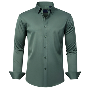 Nouvel arrivage de chemises formelles grande taille pour hommes conception personnalisée couleur douce coupe ajustée confortable chemises formelles pour hommes de BD - Product Image 1