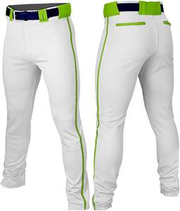 Pantalon de baseball personnalisé direct d'usine avec rayures latérales pantalon de sport athlétique personnalisé respirant pantalon de baseball de l'équipe de jeunes hommes - Product Image 5