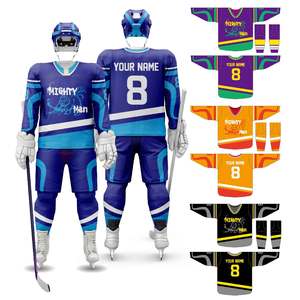 OEM personalizado sublimación Hockey sobre hielo Jersey equipo uniformes baratos personalizados totalmente sublimados impresión Hockey Jerseys - Product Image 5