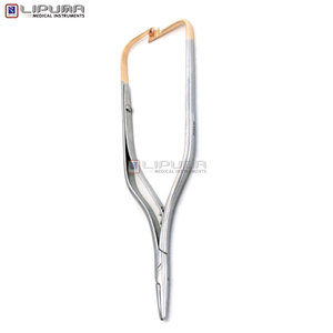 Poignée antidérapante de qualité supérieure Micro porte-aiguille Arruga en acier inoxydable Instrument ophtalmique chirurgical pointe fine manuel MOL - Product Image 6