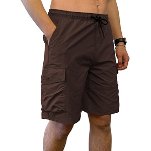 Vente en gros de shorts cargo personnalisés pour hommes avec ceinture élastique vêtements de rue pantalons de quart d'entraînement confortables et décontractés shorts d'été de gymnastique - Product Image 2