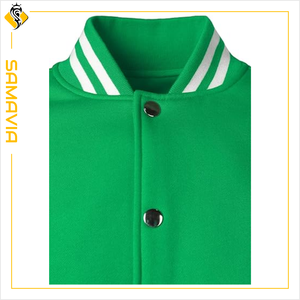 Chaqueta Varsity de cuero de lana de moda para hombres y mujeres | Chaquetas deportivas de equipo personalizables de la industria SAMAVIA transpirables, de talla grande - Product Image 4