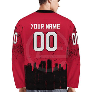 Uniforme de hockey sur glace de conception personnalisée de haute qualité OEM imprimé par transfert de chaleur maillot de hockey sur glace chaussettes fournisseur d'ensembles de vêtements de sport d'équipe - Product Image 4