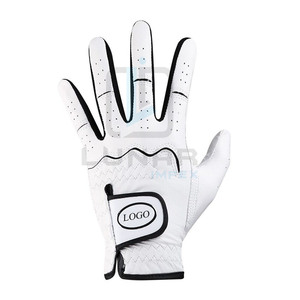 Guantes de golf para hombre ajustables antideslizantes de cuero Cabretta con capacidad personalizada al por mayor, agarre de golf para mano izquierda de piel de oveja para todo tipo de clima - Product Image 5